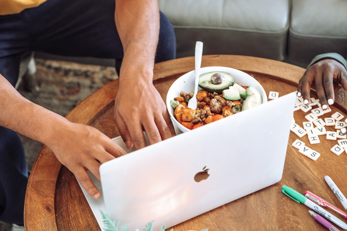 Nutrition consultation expert working with client